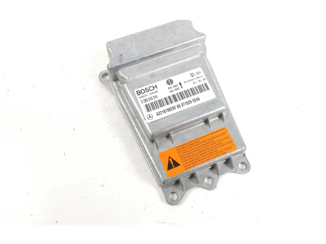 Блок подушек безопасности A2218708292, 0285010214   Mercedes-Benz S W221