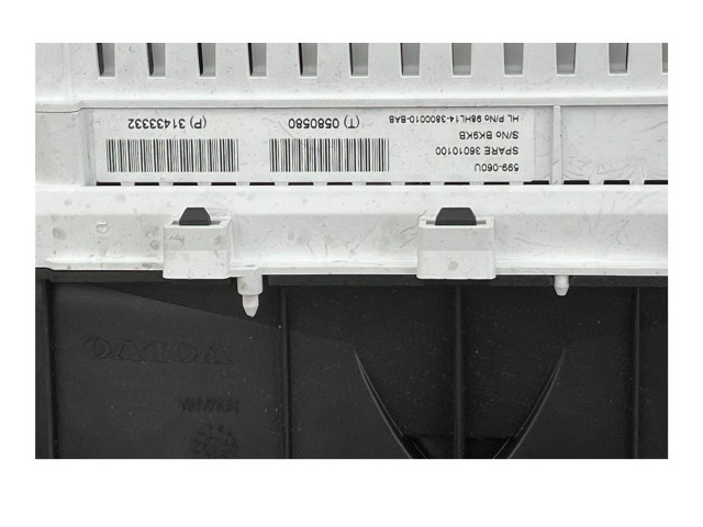 Přístrojová deska  Volvo V60 2011 p31433332, 0580580  