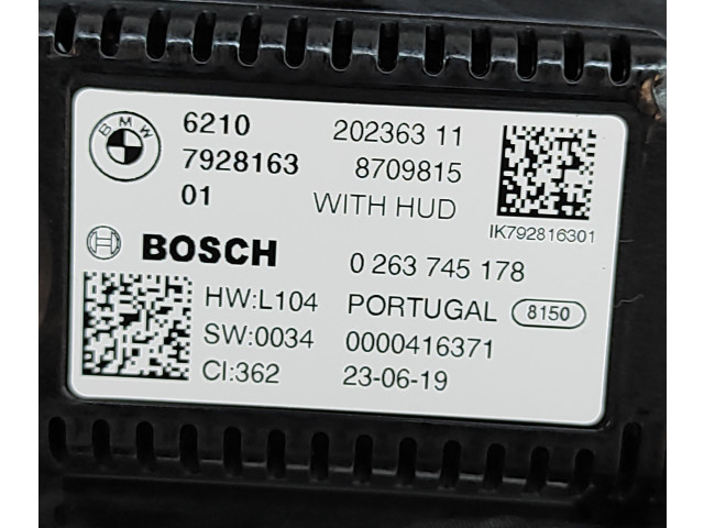 Přístrojová deska  BMW 3 G20 G21 2019 7928163, 0263745178  