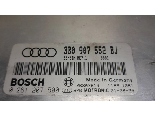 Блок управления двигателя 3B0907552BJ, 26SA7814   Audi A6 S6 C5 4B