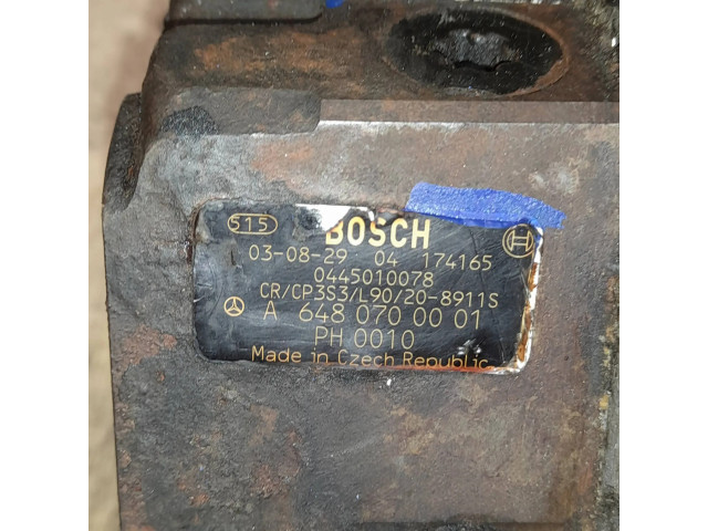 Vstřikovací čerpadlo A6480700001, 0445010078   Mercedes-Benz E W211  pro naftový motor 2.2  