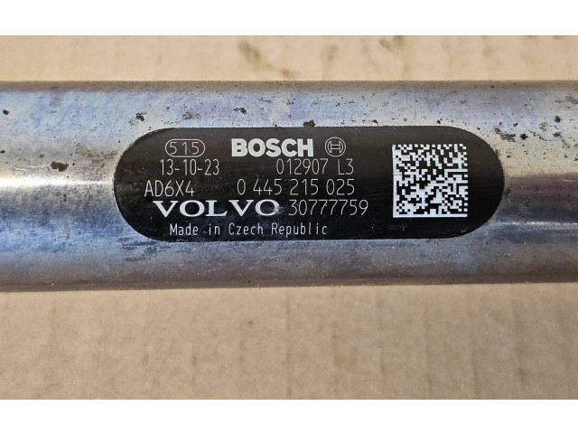 Топливная рампа 30777759, 0445215025   Volvo V60   для двигателя D 5204 T7