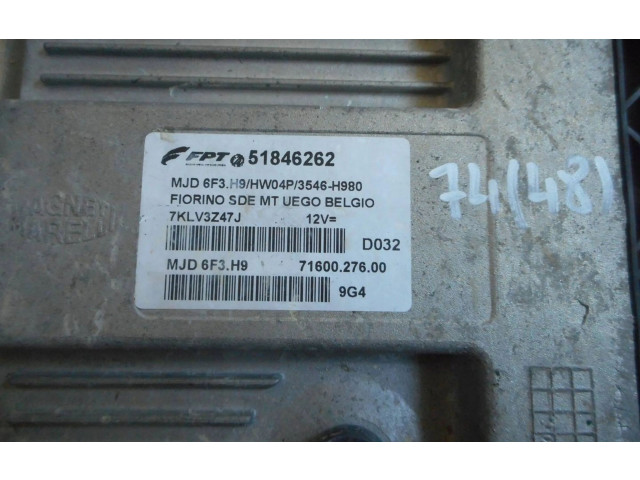 Řídící jednotka 51846262, MJD6F3.H9   Fiat Fiorino 2012