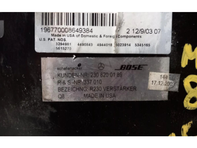 Řídící jednotka 2308200189   Mercedes-Benz SL R230 