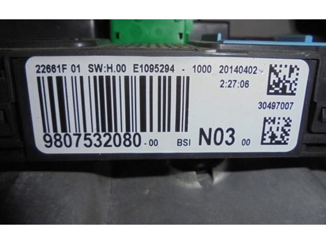 Řídící jednotka 9807532080   Peugeot 208 2013