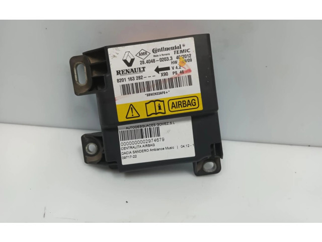 Блок подушек безопасности 8201163282   Renault Sandero I