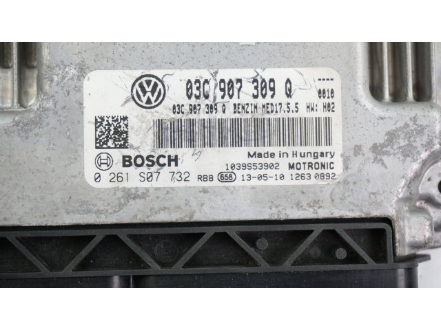 Блок управления двигателя 03C907309Q, 0261S07732   Volkswagen Touran II