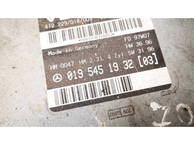Řídící jednotka 0195451932, 412229018003   Mercedes-Benz E W210 1999