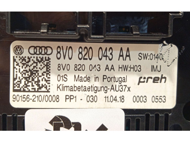 Блок управления климат-контролем 8V0820043AA, 8V0820043AIMJ   Audi Q2 