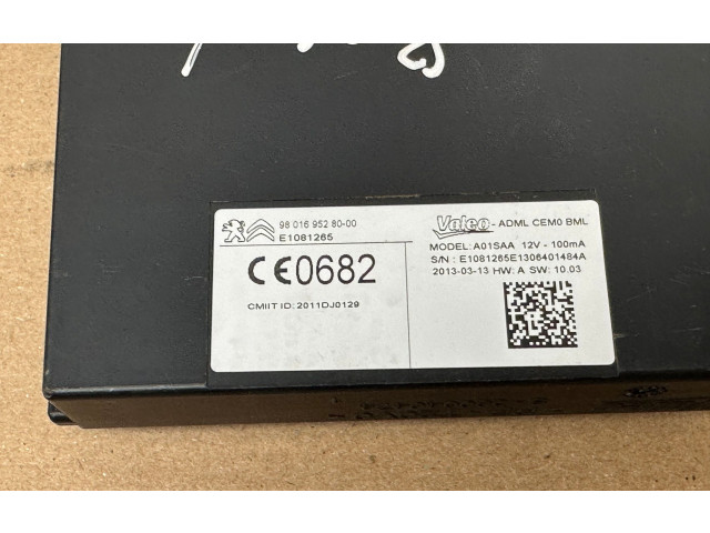 Řídící jednotka 9664992380, 9667175380   Peugeot 508 2013