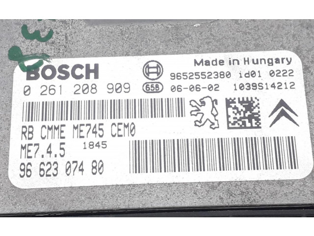 Блок управления двигателем ECU 9662307480   Peugeot 307 CC      