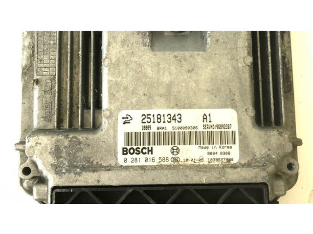 Řídící jednotka 0281016588, 25181343   Chevrolet Captiva 2008