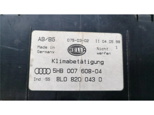 Блок управления климат-контролем 8L0820043D   Audi A3 S3 8L