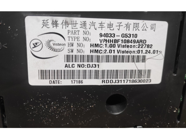 Панель приборов 94033G5310   KIA Niro       