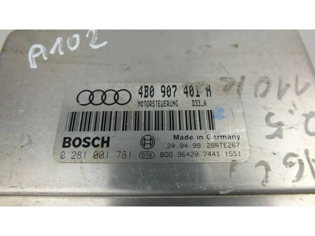 Блок управления двигателя 4B0907401H, 28RTE267   Audi A6 S6 C7 4G