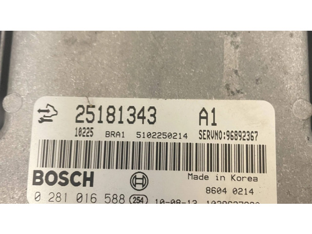 Řídící jednotka 0281016588, 1039S27980   Chevrolet Captiva 2010