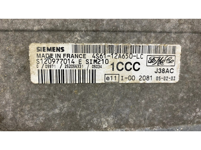 Блок управления двигателя 4S6112A650LC, S120977014   Ford Fusion