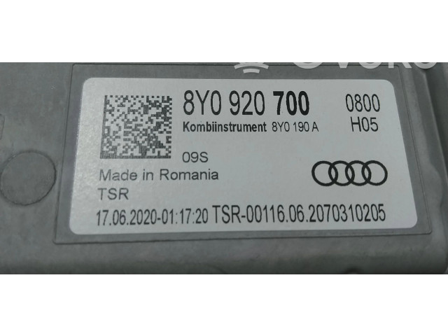 Přístrojová deska  Audi A3 8Y 2021 8Y0920700  