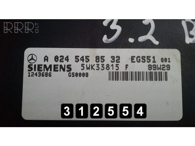 Блок управления двигателя A0245458532   Mercedes-Benz CLK A208 C208