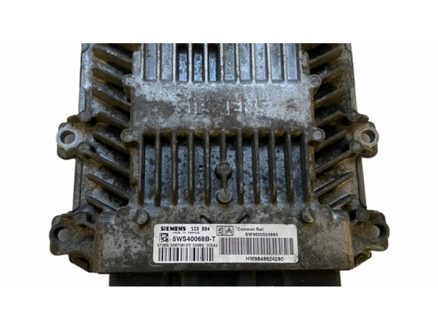 Блок управления двигателя 5WS40068BT, 9650529880   Citroen C3