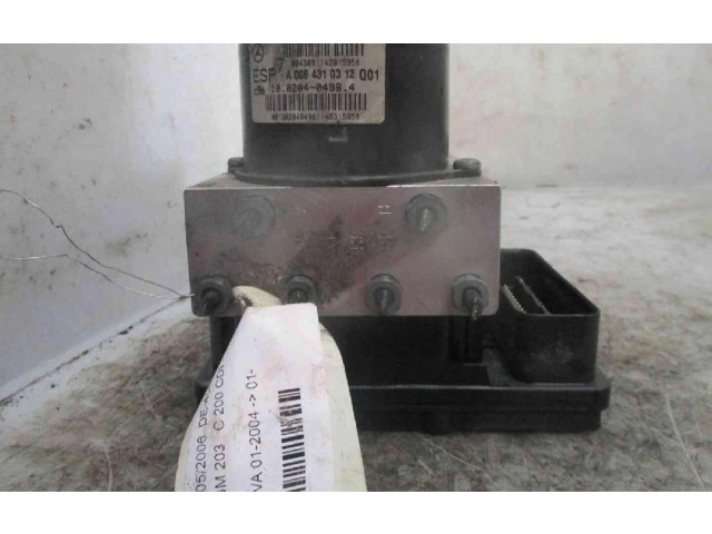 Jednotka ABS A0064310312Q01, A0064310312Q01   Mercedes-Benz C W203 2000