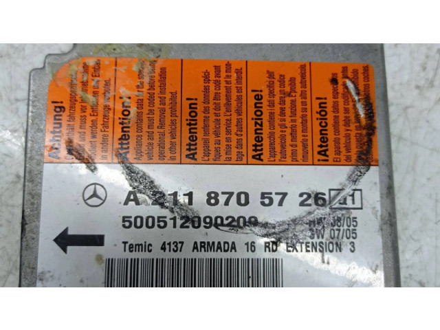 Блок подушек безопасности a2118705726   Mercedes-Benz CLS C219