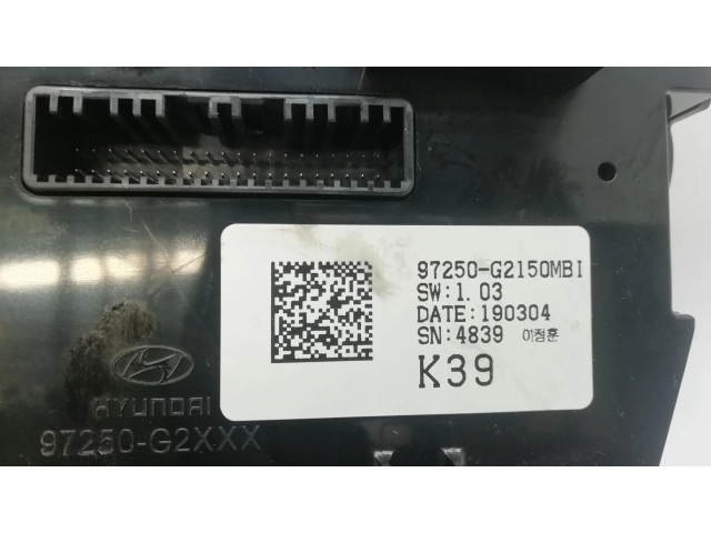 Блок управления климат-контролем 97250G2150MBI   Hyundai Ioniq