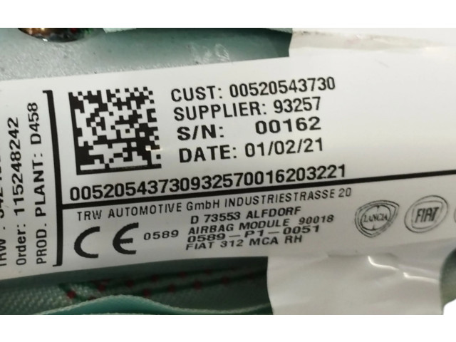 Подушка безопасности двери 00520543730   Fiat 500X