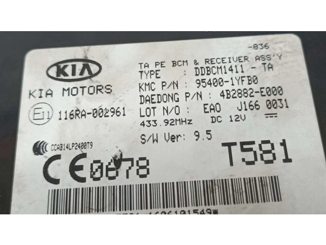 Блок управления 954001YFB0, 116RA002961   KIA Picanto