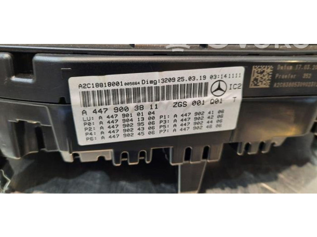 Панель приборов A4479003811   Mercedes-Benz V Class W447       