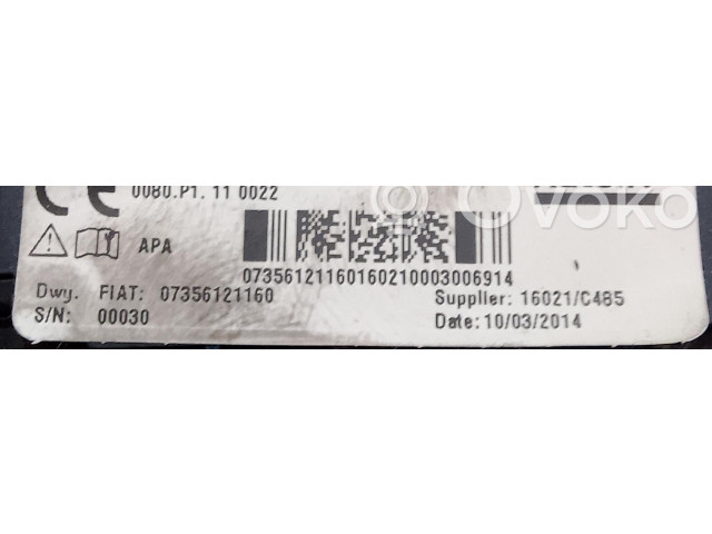 Подушка безопасности водителя 07356121160, 07356121160   Fiat 500L
