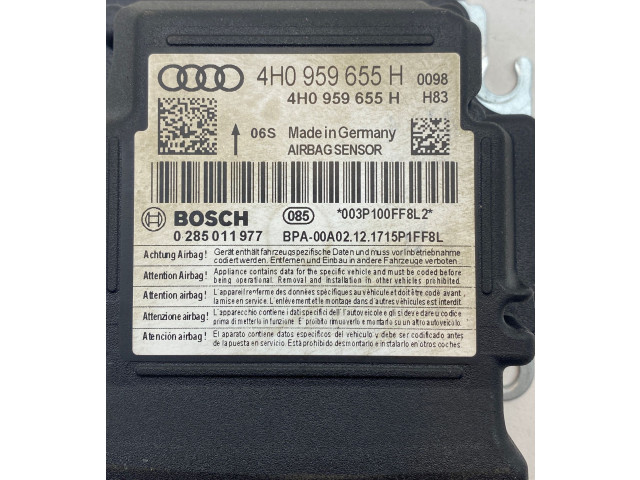 Блок подушек безопасности 4H0959655H, 0285011977   Audi A6 S6 C7 4G