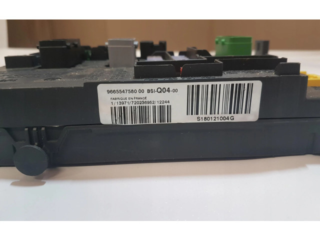 Pojistková skříňka Řídící jednotka BSM 9665547580   Peugeot 508 2014