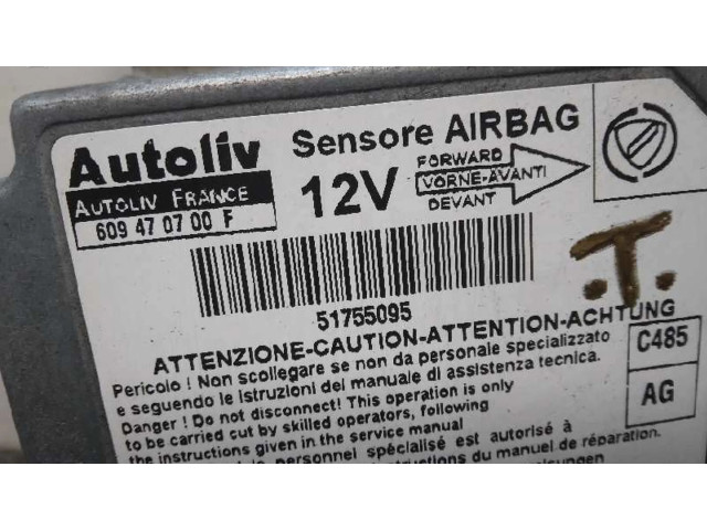 Блок подушек безопасности 51755095   Fiat Linea