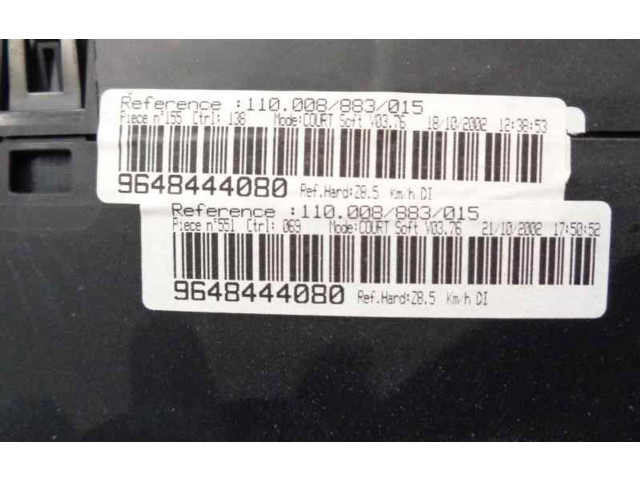 Přístrojová deska  Peugeot 607 2002 9648444080, 110008883015  
