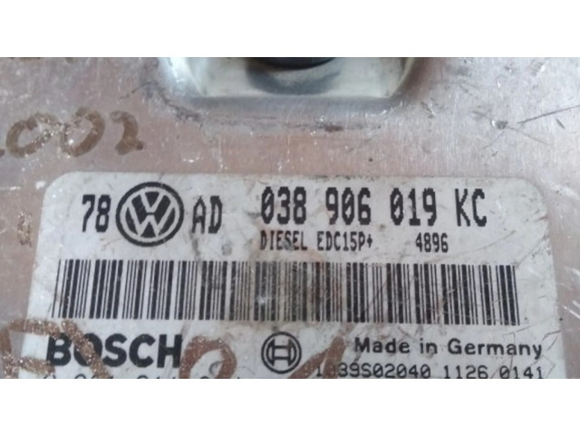 Řídící jednotka 038906019KC, 0281011264   Skoda Superb B5 (3U) 2003