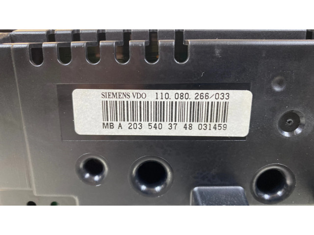 Панель приборов A2035403748, 110080266033   Mercedes-Benz C W203       