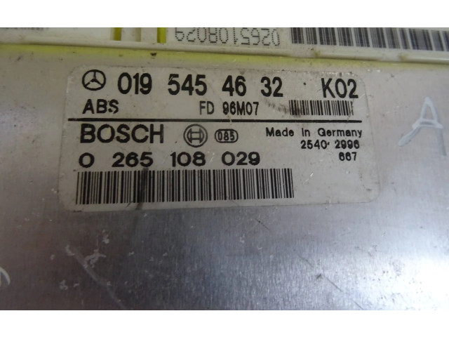 Блок управления АБС 0195454632, 0265108029   Mercedes-Benz C W202