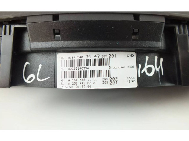 Přístrojová deska  Mercedes-Benz GL X164 2006 A1645403447  