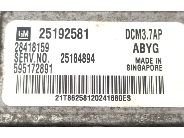 Řídící jednotka 25184894, 25192581   Opel Antara 2014