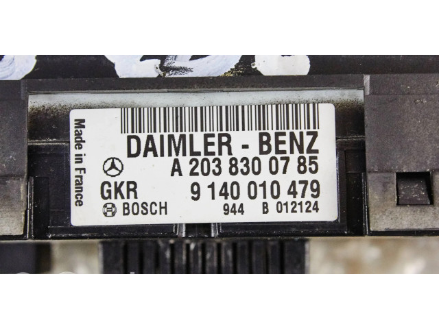 Блок управления климат-контролем a2038300785, 9140010479   Mercedes-Benz C W203