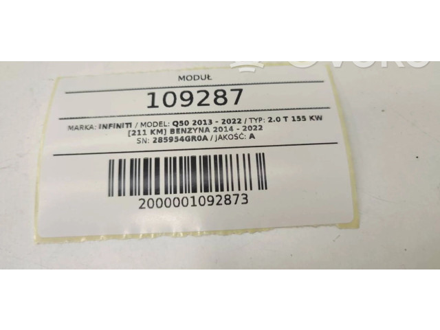 Блок комфорта 285954GR0A   Infiniti Q50   