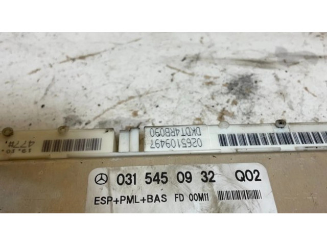Блок управления АБС 0315450932, L6K601SA20   Mercedes-Benz S W220