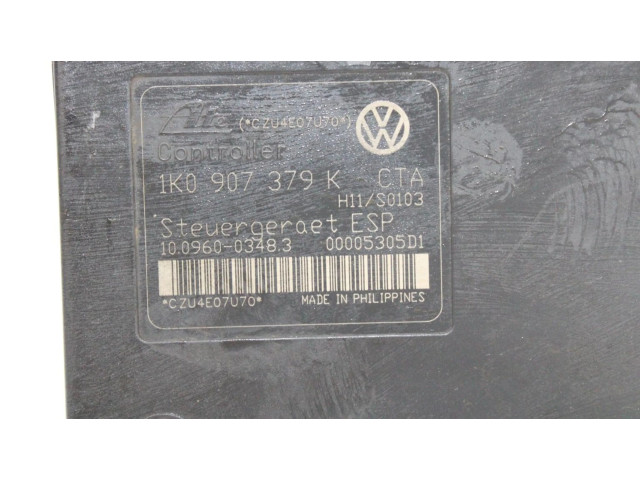 Jednotka ABS 1K0907379K   Audi A3 S3 A3 Sportback 8P 