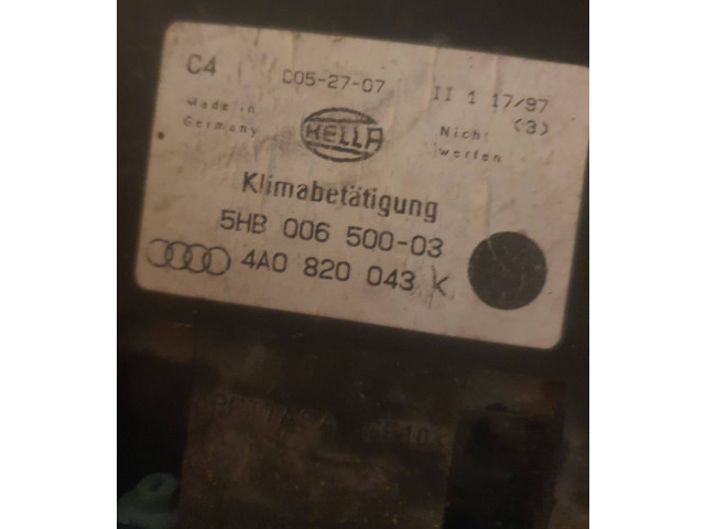Блок управления климат-контролем 4A0820043K, 5HB00650003   Audi A6 S6 C4 4A