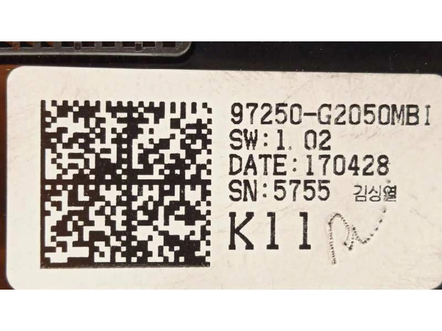 Блок управления климат-контролем 97250G2050MBI   Hyundai Ioniq