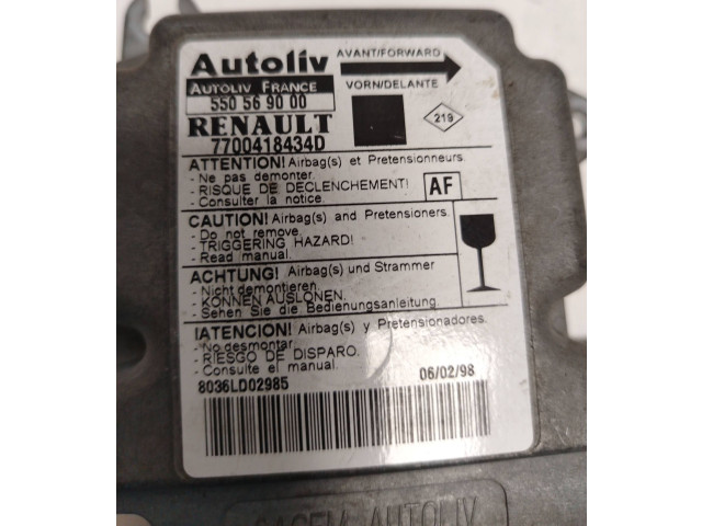 Блок подушек безопасности 550569000, 7700418434D   Renault Scenic I