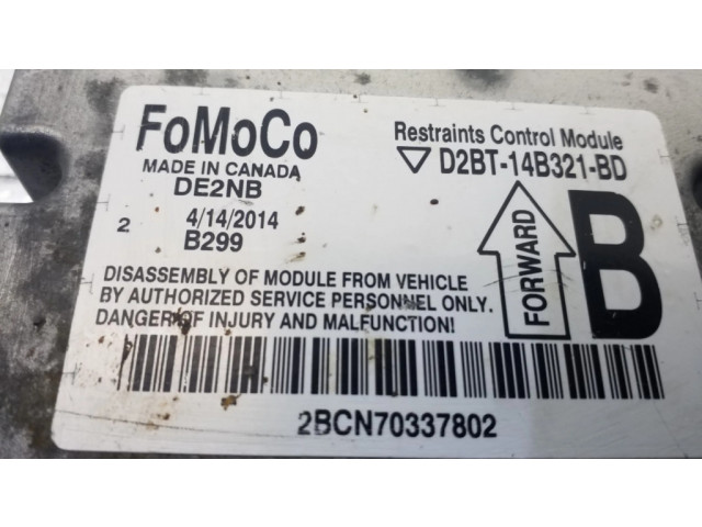 Блок подушек безопасности D2BT14B321BD, 14B321BD   Ford Fiesta