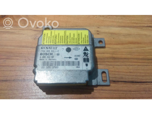 Блок подушек безопасности 7700428310C, 0285001157   Renault Clio II