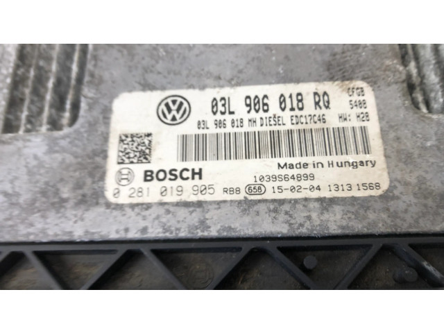 Řídící jednotka 03L906018RQ, 0281019905   Skoda Superb B6 (3T) 2015